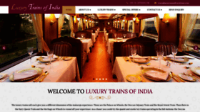 What Luxurytrainsofindia.in website looked like in 2018 (5 years ago)