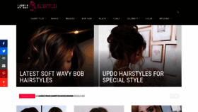 What Lovely-hairstyles.com website looked like in 2018 (5 years ago)
