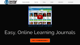 What Learningjournals.co.uk website looked like in 2018 (5 years ago)