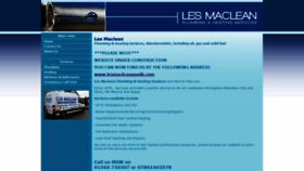 What Lesmaclean.co.uk website looked like in 2018 (5 years ago)