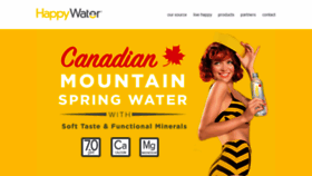 What Livehappywater.ca website looked like in 2018 (5 years ago)