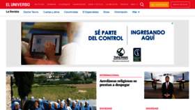 What Larevista.ec website looked like in 2018 (5 years ago)