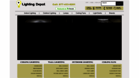 What Lightingdepot.net website looked like in 2018 (5 years ago)