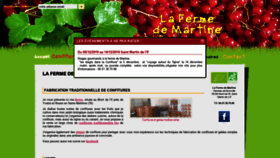 What La-ferme-de-martine.com website looked like in 2018 (5 years ago)