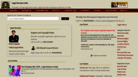 What Legalservicesindia.com website looked like in 2018 (5 years ago)