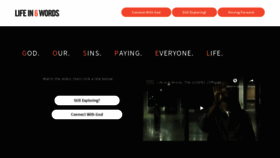 What Lifein6words.com website looked like in 2018 (5 years ago)