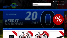 What Likebike.pl website looked like in 2019 (5 years ago)