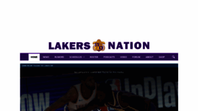 What Lakersnation.com website looked like in 2019 (5 years ago)