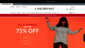 What Lanebryant.com website looked like in 2019 (5 years ago)