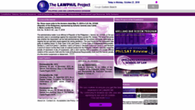 What Lawphil.net website looked like in 2019 (5 years ago)