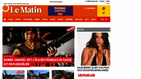 What Lematin.ch website looked like in 2019 (5 years ago)
