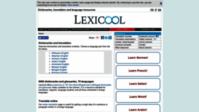 What Lexicool.com website looked like in 2019 (5 years ago)