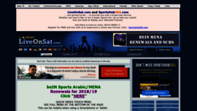 What Liveonsat.com website looked like in 2019 (5 years ago)