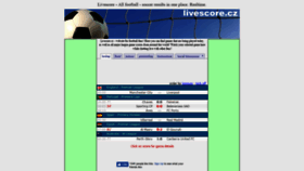 What Livescore.cz website looked like in 2019 (5 years ago)
