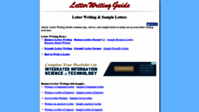 What Letterwritingguide.com website looked like in 2019 (5 years ago)