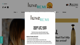 What Luxeremi.com website looked like in 2019 (5 years ago)