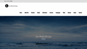 What Leemediadesign.com website looked like in 2019 (5 years ago)