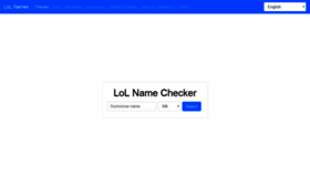 What Lolnames.gg website looked like in 2019 (5 years ago)