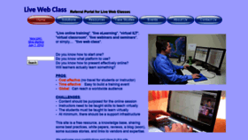 What Livewebclass.com website looked like in 2019 (6 years ago)