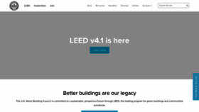 What Leedbuilding.org website looked like in 2019 (5 years ago)