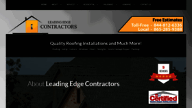 What Leadingedgecontractors.com website looked like in 2019 (5 years ago)