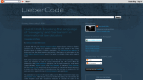What Liebercode.org website looked like in 2019 (6 years ago)