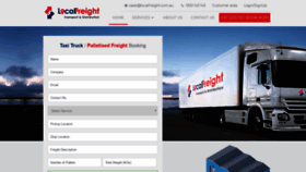 What Localfreight.com.au website looked like in 2019 (5 years ago)