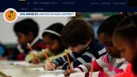 What Lausd.net website looked like in 2019 (5 years ago)
