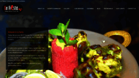 What Lafiestacatering.in website looked like in 2019 (5 years ago)