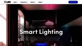 What Lifx.com website looked like in 2019 (5 years ago)