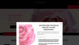 What Lancome.fr website looked like in 2019 (5 years ago)