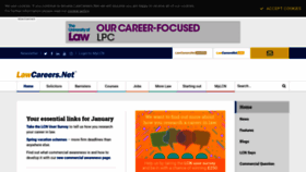 What Lawcareers.net website looked like in 2019 (5 years ago)