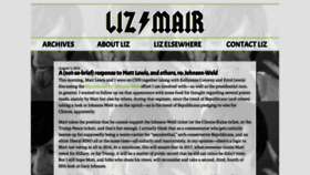 What Lizmair.com website looked like in 2019 (5 years ago)