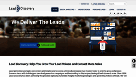 What Leaddiscovery.com website looked like in 2019 (5 years ago)