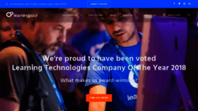 What Learningpool.com website looked like in 2019 (6 years ago)