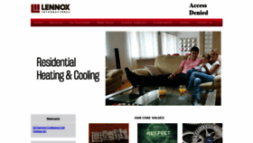 What Lennoxintl.com website looked like in 2019 (5 years ago)