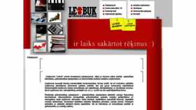 What Leibuk.lv website looked like in 2019 (5 years ago)