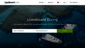 What Liveaboard.com website looked like in 2019 (5 years ago)