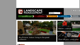 What Landscapemanagement.net website looked like in 2019 (5 years ago)