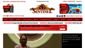 What Lasentinel.net website looked like in 2019 (5 years ago)