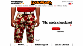 What Loudmouthgolf.com website looked like in 2019 (5 years ago)