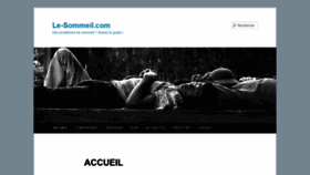 What Le-sommeil.com website looked like in 2019 (5 years ago)