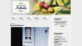 What Lacuisinedenathalie.com website looked like in 2019 (5 years ago)