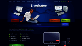 What Livechatoo.com website looked like in 2019 (5 years ago)