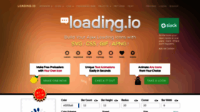 What Loading.io website looked like in 2019 (5 years ago)