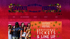 What Levitatemusicfestival.com website looked like in 2019 (5 years ago)