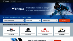 What Liftopia.com website looked like in 2019 (5 years ago)