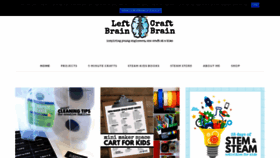 What Leftbraincraftbrain.com website looked like in 2019 (5 years ago)