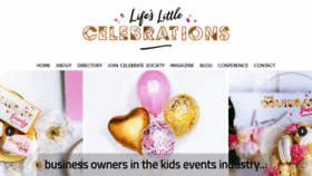 What Lifeslittlecelebrations.org website looked like in 2019 (5 years ago)