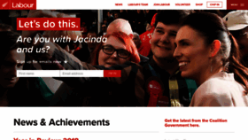 What Labour.org.nz website looked like in 2019 (5 years ago)